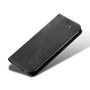 Cubix Denim Flip Cover for Redmi Note 9 Pro / Note 9 Pro Max Case Premium Luxury Slim Wallet Folio Case Magnetic Closure Flip Cover with Stand and Credit Card Slot (Black)