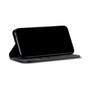 Cubix Denim Flip Cover for IQOO 7 5G Case Premium Luxury Slim Wallet Folio Case Magnetic Closure Flip Cover with Stand and Credit Card Slot (Black)