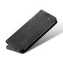 Cubix Denim Flip Cover for OnePlus Nord 2 5G Case Premium Luxury Slim Wallet Folio Case Magnetic Closure Flip Cover with Stand and Credit Card Slot (Black)