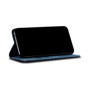 Cubix Denim Flip Cover for Vivo V27 Case Premium Luxury Slim Wallet Folio Case Magnetic Closure Flip Cover with Stand and Credit Card Slot (Blue)