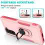 Cubix Mystery Case for Samsung Galaxy S21 Plus Military Grade Shockproof with Metal Ring Kickstand for Samsung Galaxy S21 Plus Phone Case - Pink