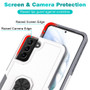 Cubix Mystery Case for Samsung Galaxy S21 Plus Military Grade Shockproof with Metal Ring Kickstand for Samsung Galaxy S21 Plus Phone Case - White