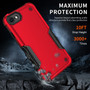 Cubix Armor Series Apple iPhone 8 / iPhone 7 / iPhone SE 2020/2022 Case [10FT Military Drop Protection] Shockproof Protective Phone Cover Slim Thin Case for Apple iPhone 8 / iPhone 7 / iPhone SE 2020/2022 (Red)
