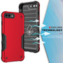 Cubix Armor Series Apple iPhone 8 Plus / iPhone 7 Plus Case [10FT Military Drop Protection] Shockproof Protective Phone Cover Slim Thin Case for Apple iPhone 8 Plus / iPhone 7 Plus (Red)