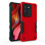 Cubix Armor Series vivo V25 Pro Case [10FT Military Drop Protection] Shockproof Protective Phone Cover Slim Thin Case for vivo V25 Pro (Red)