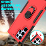 Cubix Mystery Case for Samsung Galaxy S22 Ultra Military Grade Shockproof with Metal Ring Kickstand for Samsung Galaxy S22 Ultra Phone Case - Red