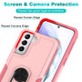 Cubix Mystery Case for Samsung Galaxy S21 Military Grade Shockproof with Metal Ring Kickstand for Samsung Galaxy S21 Phone Case - Pink