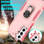 Cubix Mystery Case for Samsung Galaxy S22 Plus Military Grade Shockproof with Metal Ring Kickstand for Samsung Galaxy S22 Plus Phone Case - Pink