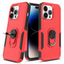 Cubix Mystery Case for Apple iPhone 15 Pro Max Military Grade Shockproof with Metal Ring Kickstand for Apple iPhone 15 Pro Max Phone Case - Red