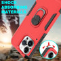 Cubix Mystery Case for Apple iPhone 15 Pro Max Military Grade Shockproof with Metal Ring Kickstand for Apple iPhone 15 Pro Max Phone Case - Red