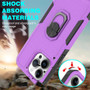 Cubix Mystery Case for Apple iPhone 15 Pro Max Military Grade Shockproof with Metal Ring Kickstand for Apple iPhone 15 Pro Max Phone Case - Purple
