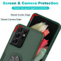 Cubix Mystery Case for Samsung Galaxy S21 Ultra Military Grade Shockproof with Metal Ring Kickstand for Samsung Galaxy S21 Ultra Phone Case - Olive Green
