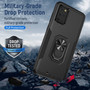 Cubix Defender Back Cover For Samsung Galaxy S20 Plus Shockproof Dust Drop Proof 2-Layer Full Body Protection Rugged Heavy Duty Ring Cover Case (Black)