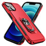 Cubix Defender Back Cover For Apple iPhone 14 Plus Shockproof Dust Drop Proof 2-Layer Full Body Protection Rugged Heavy Duty Ring Cover Case (Red)