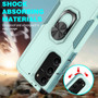 Cubix Mystery Case for Samsung Galaxy S23 Military Grade Shockproof with Metal Ring Kickstand for Samsung Galaxy S23 Phone Case - Aqua