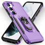 Cubix Defender Back Cover For Samsung Galaxy S23 Plus Shockproof Dust Drop Proof 2-Layer Full Body Protection Rugged Heavy Duty Ring Cover Case (Purple)