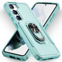 Cubix Defender Back Cover For Samsung Galaxy S23 Plus Shockproof Dust Drop Proof 2-Layer Full Body Protection Rugged Heavy Duty Ring Cover Case (Aqua)