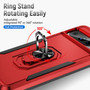 Cubix Defender Back Cover For Google Pixel 8 Pro Shockproof Dust Drop Proof 2-Layer Full Body Protection Rugged Heavy Duty Ring Cover Case (Red)