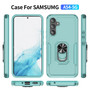 Cubix Defender Back Cover For Samsung Galaxy A54 5G Shockproof Dust Drop Proof 2-Layer Full Body Protection Rugged Heavy Duty Ring Cover Case (Aqua)