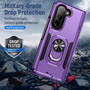 Cubix Defender Back Cover For Samsung Galaxy Z Fold 5 Shockproof Dust Drop Proof 2-Layer Full Body Protection Rugged Heavy Duty Ring Cover Case (Purple)