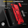 Cubix Artemis Series Back Cover for Apple iPhone XR Case with Stand & Slide Camera Cover Military Grade Drop Protection Case for Apple iPhone XR (Red) 