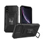 Cubix Artemis Series Back Cover for Apple iPhone XR Case with Stand & Slide Camera Cover Military Grade Drop Protection Case for Apple iPhone XR (Black) 