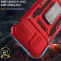 Cubix Artemis Series Back Cover for Apple iPhone 11 Pro Max Case with Stand & Slide Camera Cover Military Grade Drop Protection Case for Apple iPhone 11 Pro Max (Red) 