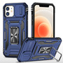 Cubix Artemis Series Back Cover for Apple iPhone 12 Pro / iPhone 12 (6.1 Inch) Case with Stand & Slide Camera Cover Military Grade Drop Protection Case for Apple iPhone 12 Pro / iPhone 12 (6.1 Inch) (Navy Blue) 