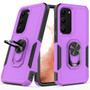 Cubix Mystery Case for Samsung Galaxy S23 Military Grade Shockproof with Metal Ring Kickstand for Samsung Galaxy S23 Phone Case - Purple