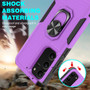 Cubix Mystery Case for Samsung Galaxy S23 Military Grade Shockproof with Metal Ring Kickstand for Samsung Galaxy S23 Phone Case - Purple