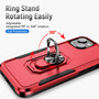 Cubix Defender Back Cover For Apple iPhone 15 Plus Shockproof Dust Drop Proof 2-Layer Full Body Protection Rugged Heavy Duty Ring Cover Case (Red)