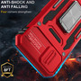 Cubix Artemis Series Back Cover for Apple iPhone 8 / iPhone 7 / iPhone SE 2020 /22 Case with Stand & Slide Camera Cover Military Grade Drop Protection Case for Apple iPhone 8 / iPhone 7 / iPhone SE 2020 /22 (Red) 