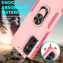 Cubix Mystery Case for Samsung Galaxy A34 5G Military Grade Shockproof with Metal Ring Kickstand for Samsung Galaxy A34 5G Phone Case - Pink