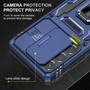 Cubix Artemis Series Back Cover for Samsung Galaxy S21 Ultra Case with Stand & Slide Camera Cover Military Grade Drop Protection Case for Samsung Galaxy S21 Ultra (Navy Blue) 