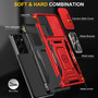 Cubix Artemis Series Back Cover for Samsung Galaxy S21 Ultra Case with Stand & Slide Camera Cover Military Grade Drop Protection Case for Samsung Galaxy S21 Ultra (Red) 