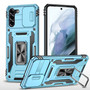 Cubix Artemis Series Back Cover for Samsung Galaxy S21 Case with Stand & Slide Camera Cover Military Grade Drop Protection Case for Samsung Galaxy S21 (Sky Blue) 