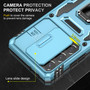 Cubix Artemis Series Back Cover for Samsung Galaxy S21 Ultra Case with Stand & Slide Camera Cover Military Grade Drop Protection Case for Samsung Galaxy S21 Ultra (Sky Blue) 
