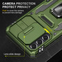 Cubix Artemis Series Back Cover for Samsung Galaxy S21 Case with Stand & Slide Camera Cover Military Grade Drop Protection Case for Samsung Galaxy S21 (Olive Green) 