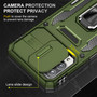 Cubix Artemis Series Back Cover for Samsung Galaxy S21 Ultra Case with Stand & Slide Camera Cover Military Grade Drop Protection Case for Samsung Galaxy S21 Ultra (Olive Green) 