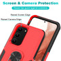 Cubix Mystery Case for Samsung Galaxy S23 Military Grade Shockproof with Metal Ring Kickstand for Samsung Galaxy S23 Phone Case - Red