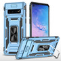 Cubix Artemis Series Back Cover for Samsung Galaxy S10 Case with Stand & Slide Camera Cover Military Grade Drop Protection Case for Samsung Galaxy S10 (Sky Blue) 