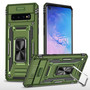 Cubix Artemis Series Back Cover for Samsung Galaxy S10 Case with Stand & Slide Camera Cover Military Grade Drop Protection Case for Samsung Galaxy S10 (Olive Green) 