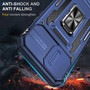 Cubix Artemis Series Back Cover for Apple iPhone 13 Pro Case with Stand & Slide Camera Cover Military Grade Drop Protection Case for Apple iPhone 13 Pro (Navy Blue) 