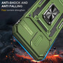Cubix Artemis Series Back Cover for Apple iPhone 13 Pro Case with Stand & Slide Camera Cover Military Grade Drop Protection Case for Apple iPhone 13 Pro (Olive Green) 