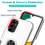 Cubix Mystery Case for Samsung Galaxy A34 5G Military Grade Shockproof with Metal Ring Kickstand for Samsung Galaxy A34 5G Phone Case - White