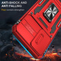 Cubix Artemis Series Back Cover for Samsung Galaxy S22 Case with Stand & Slide Camera Cover Military Grade Drop Protection Case for Samsung Galaxy S22 (Red) 