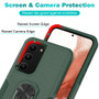 Cubix Mystery Case for Samsung Galaxy S23 Military Grade Shockproof with Metal Ring Kickstand for Samsung Galaxy S23 Phone Case - Olive Green