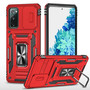 Cubix Artemis Series Back Cover for Samsung Galaxy S20 FE Case with Stand & Slide Camera Cover Military Grade Drop Protection Case for Samsung Galaxy S20 FE (Red) 