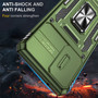 Cubix Artemis Series Back Cover for Samsung Galaxy S20 FE Case with Stand & Slide Camera Cover Military Grade Drop Protection Case for Samsung Galaxy S20 FE (Olive Green) 