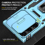 Cubix Artemis Series Back Cover for Samsung Galaxy S22 Ultra Case with Stand & Slide Camera Cover Military Grade Drop Protection Case for Samsung Galaxy S22 Ultra (Sky Blue) 